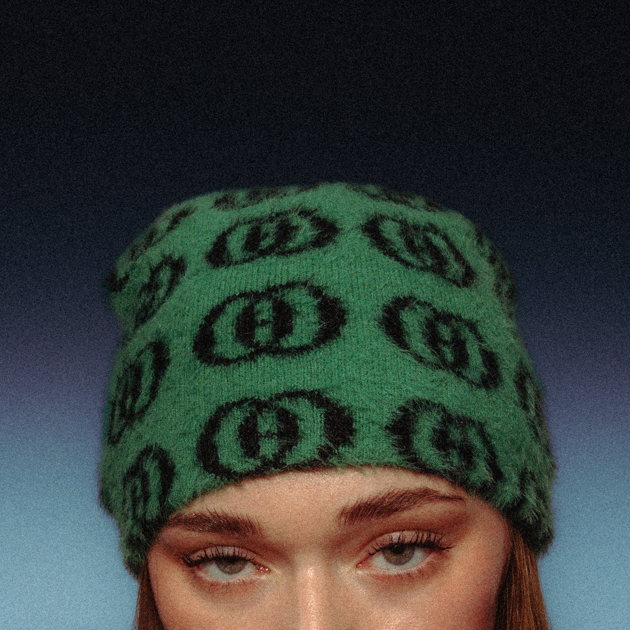 OBSERVANT GREENEYE MOHAIR BEANIE